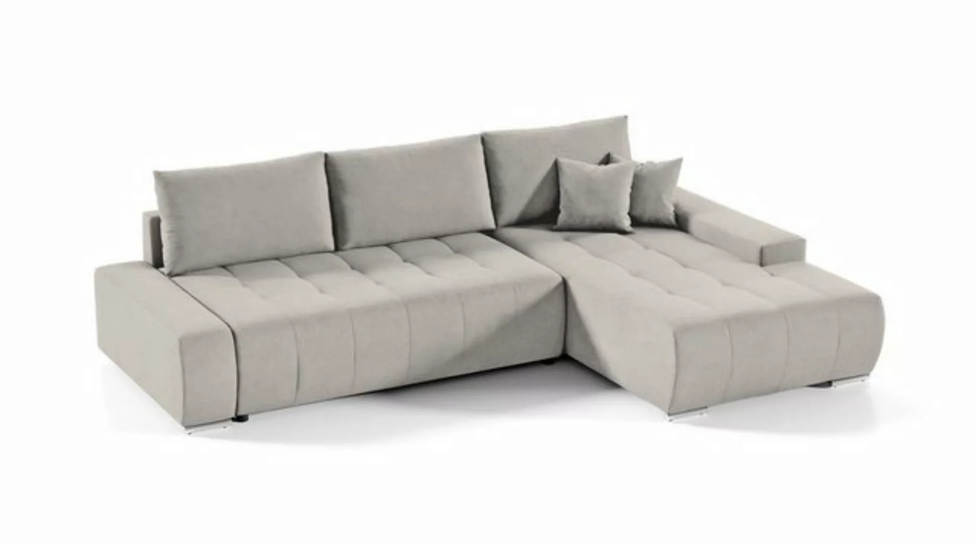 Beautysofa Ecksofa DRACO mit Schlaffunktion, mit Bettkasten, Ecke mit Einfü günstig online kaufen