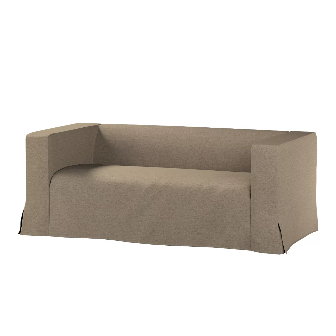 Bezug für Klippan 2-Sitzer Sofa, lang mit Kellerfalte, beige, Klippan 2-er, günstig online kaufen