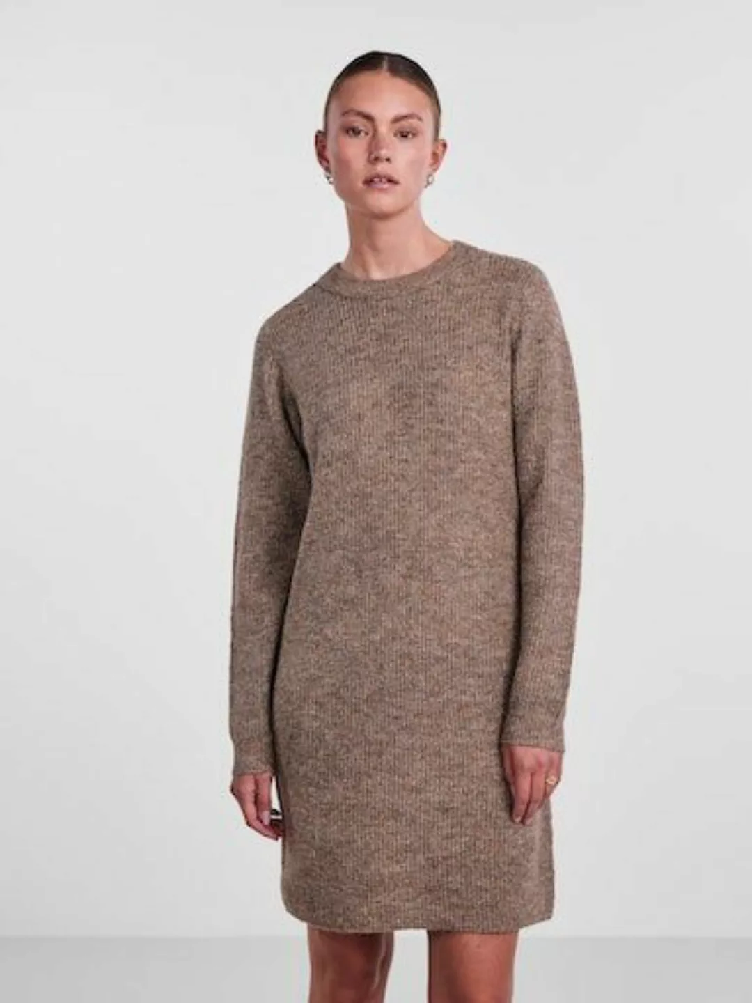 pieces Strickkleid "PCELLEN LS O-NECK KNIT DRESS NOOS BC" günstig online kaufen