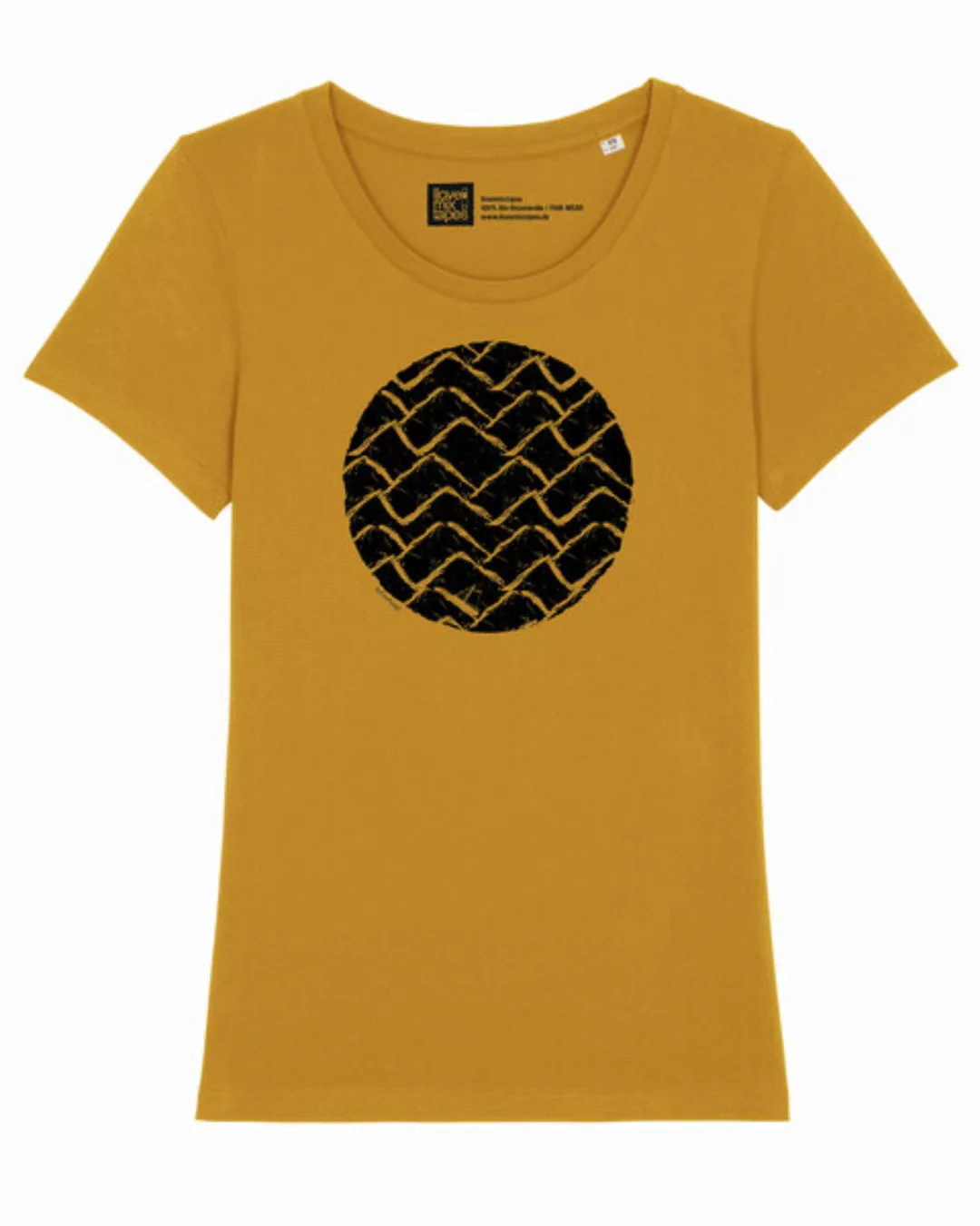Frauen T-shirt Mit Wellen Im Kreis Aus Biobaumwolle Fair Wear günstig online kaufen