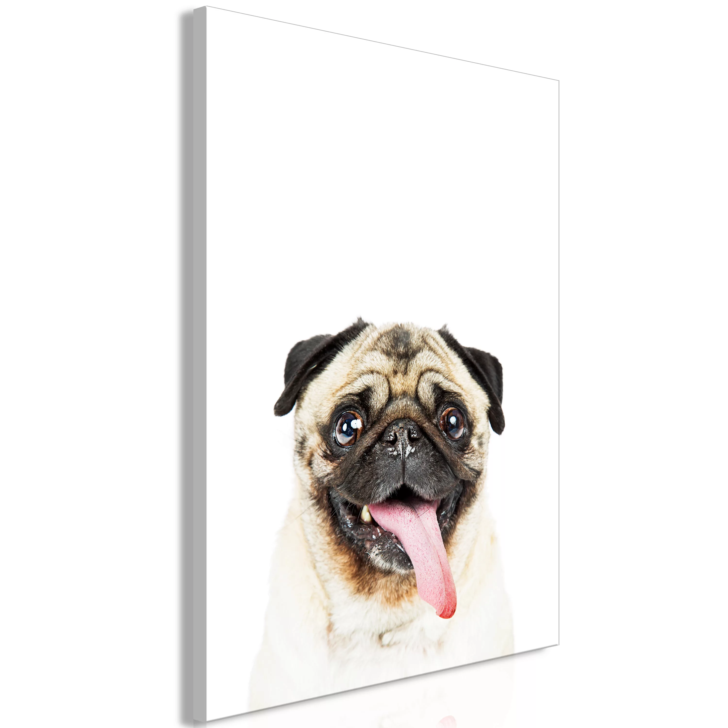 Wandbild - Pug (1 Part) Vertical günstig online kaufen