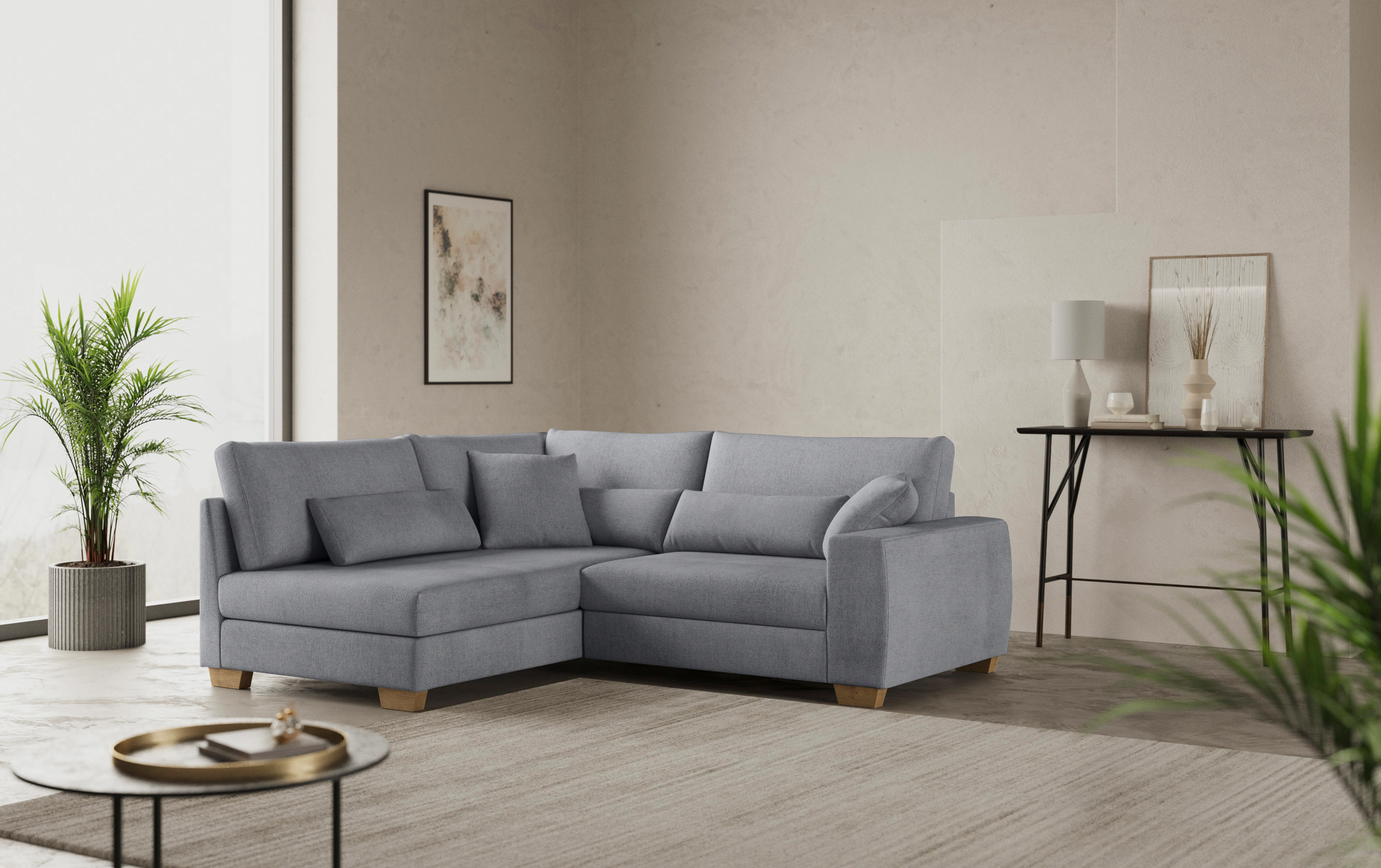 Home affaire Ecksofa "Helena II DuraSpring", mit Taschenfederkern, bis 140 günstig online kaufen