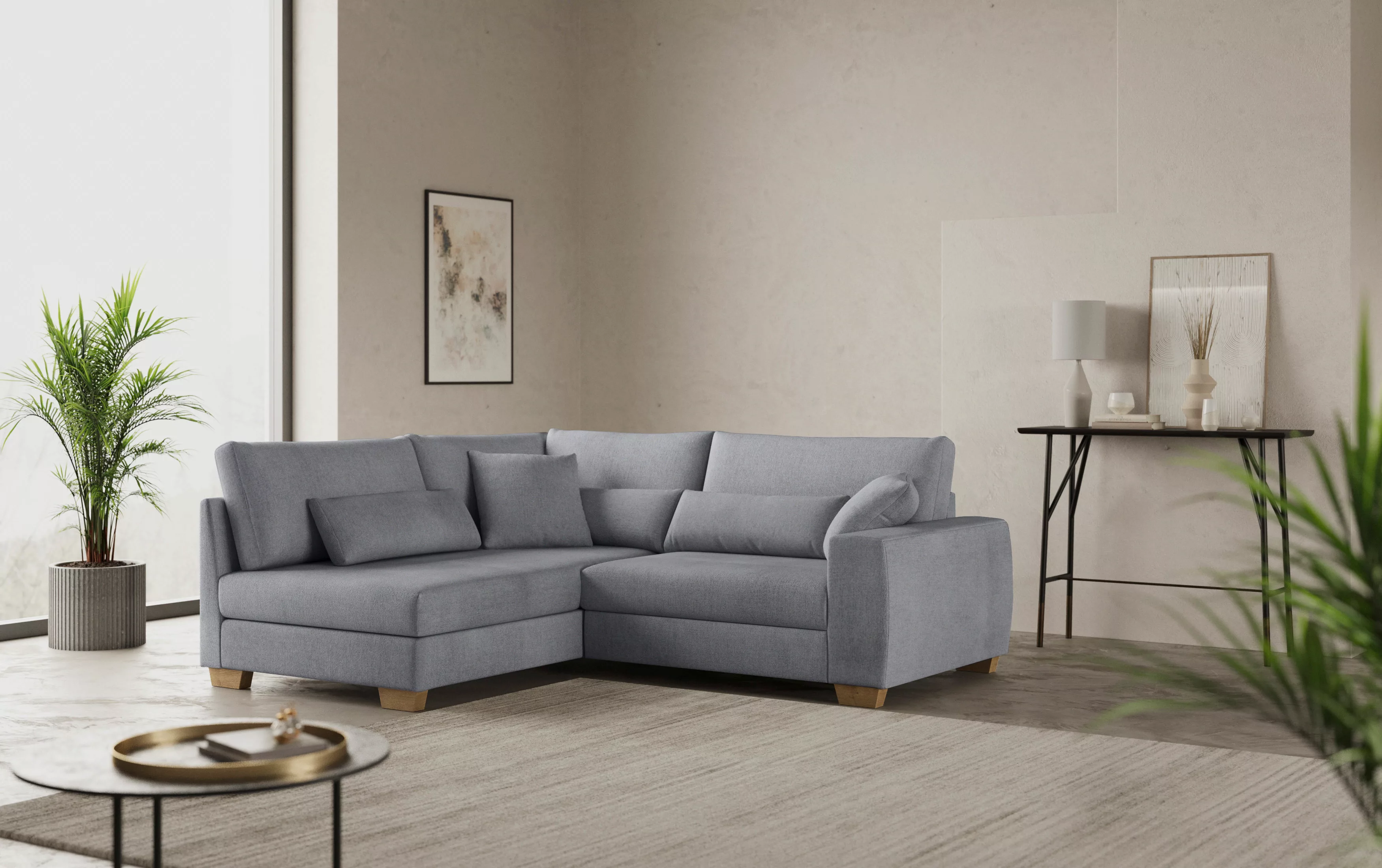 Home affaire Ecksofa "Helena II DuraSpring", mit Taschenfederkern, bis 140 günstig online kaufen