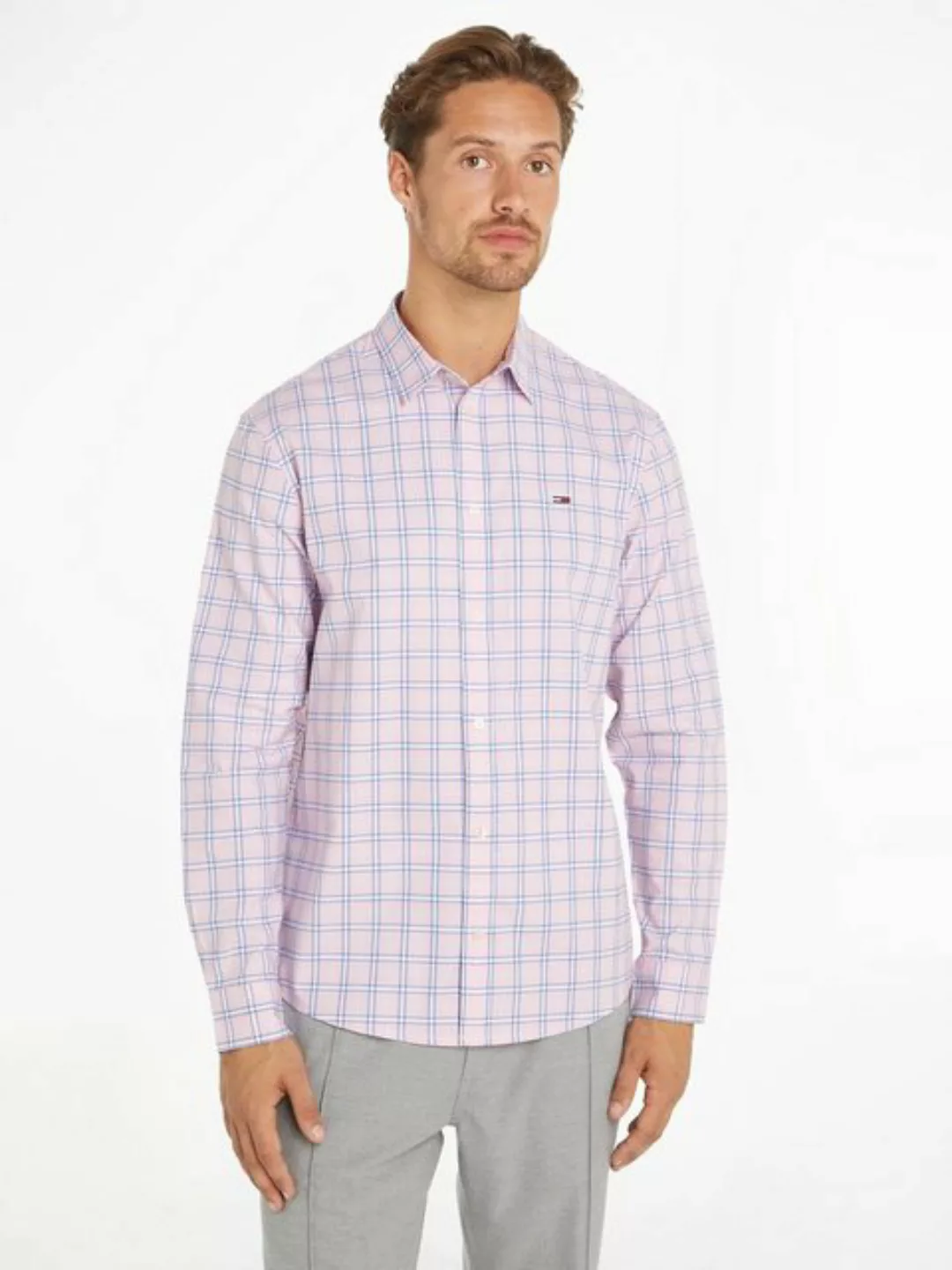 Tommy Jeans Langarmhemd TJM REG OXFORD CHECK SHIRT günstig online kaufen