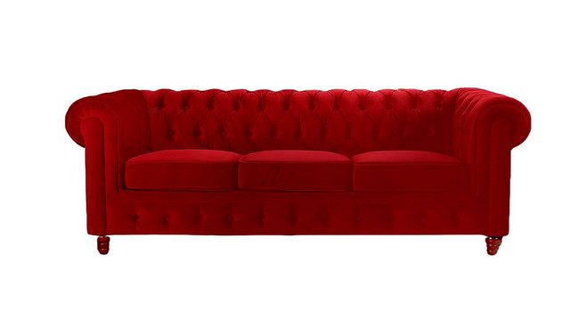 Xlmoebel Sofa Luxuriöses Polster-Sofa mit Chesterfield-Design in Leder und günstig online kaufen