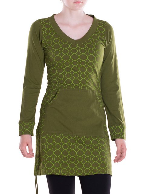 Vishes Langarmshirt Leichtes Langarmshirt-Kleid Kurze Damen Kleider Langarm günstig online kaufen