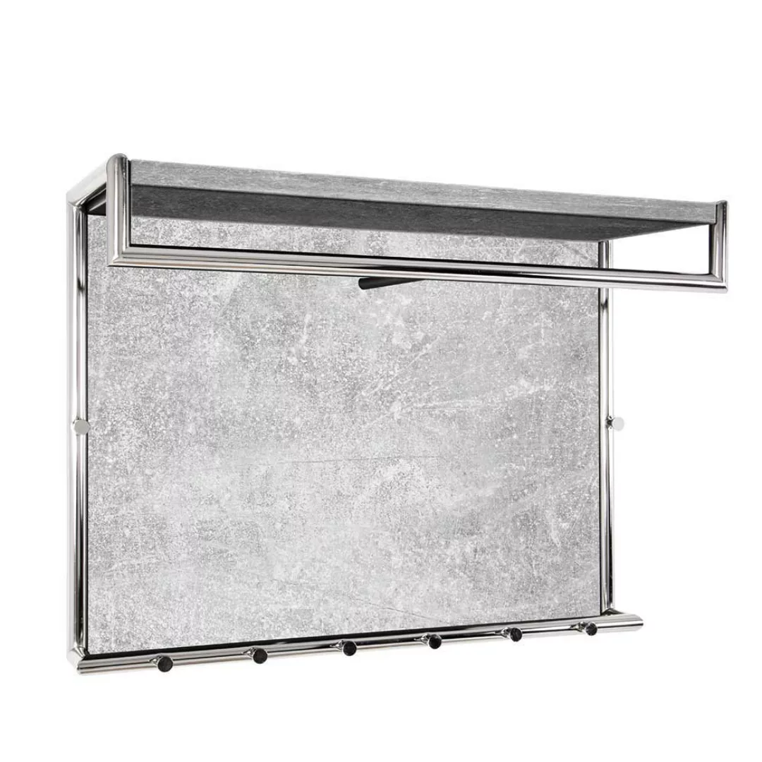 Hängegarderobe in Beton Grau 80 cm breit günstig online kaufen