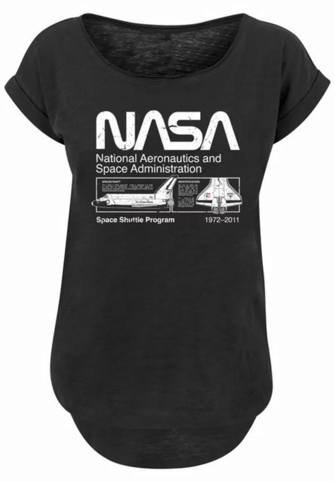 F4NT4STIC T-Shirt NASA Classic Space Shuttle Black Print günstig online kaufen