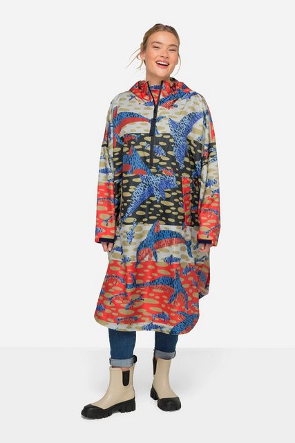 Laurasøn Funktionsjacke Funktions-Regencape Unisex Delphin Print Kapuze günstig online kaufen