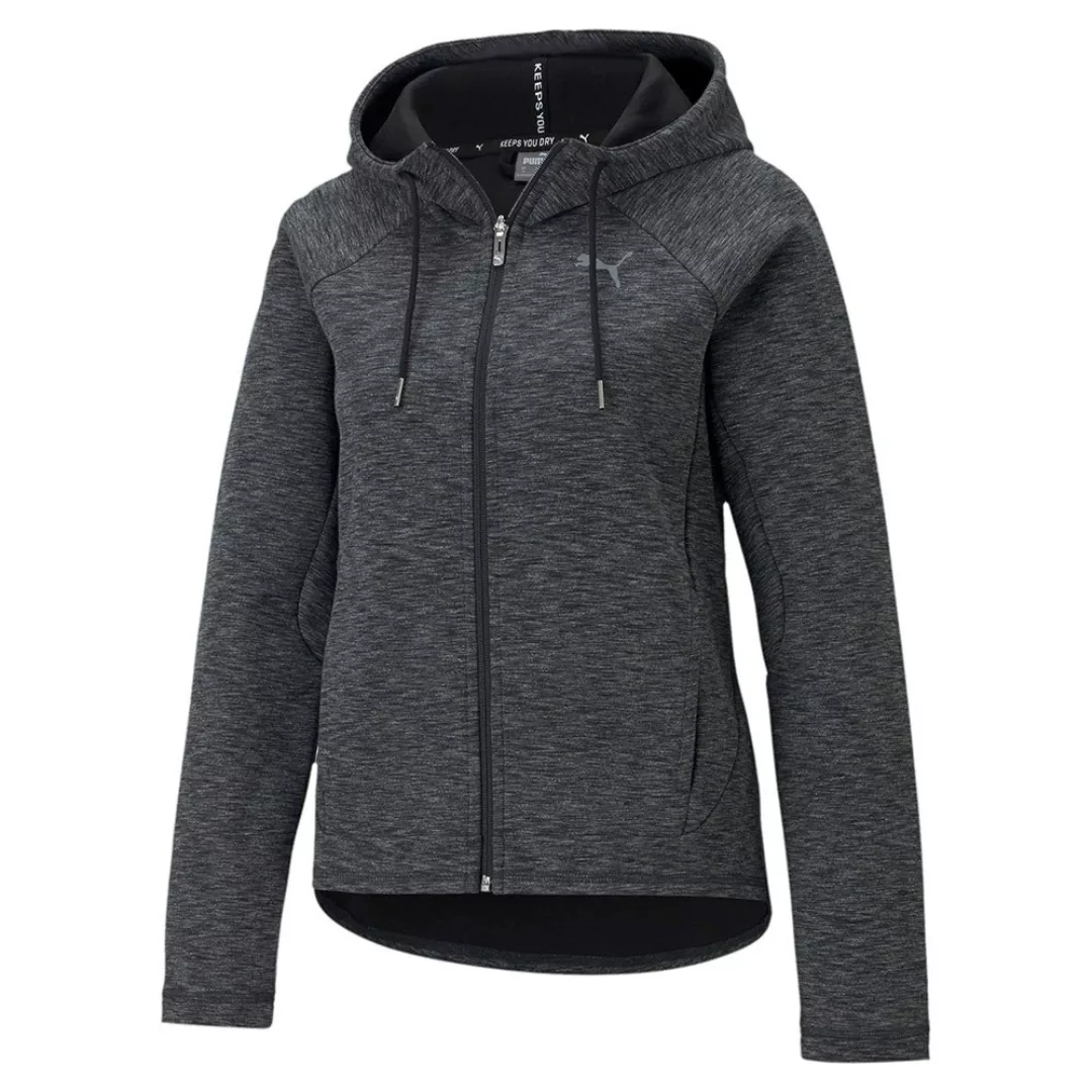 Puma Evostripe Sweatshirt Mit Reißverschluss S Puma Black / Heather günstig online kaufen