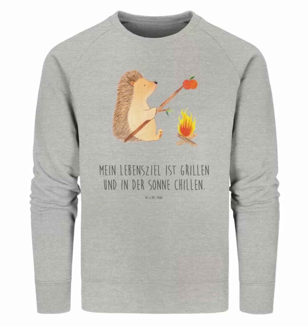 Mr. & Mrs. Panda Longpullover Igel Grillen Größe L - Heather Grey - Geschen günstig online kaufen