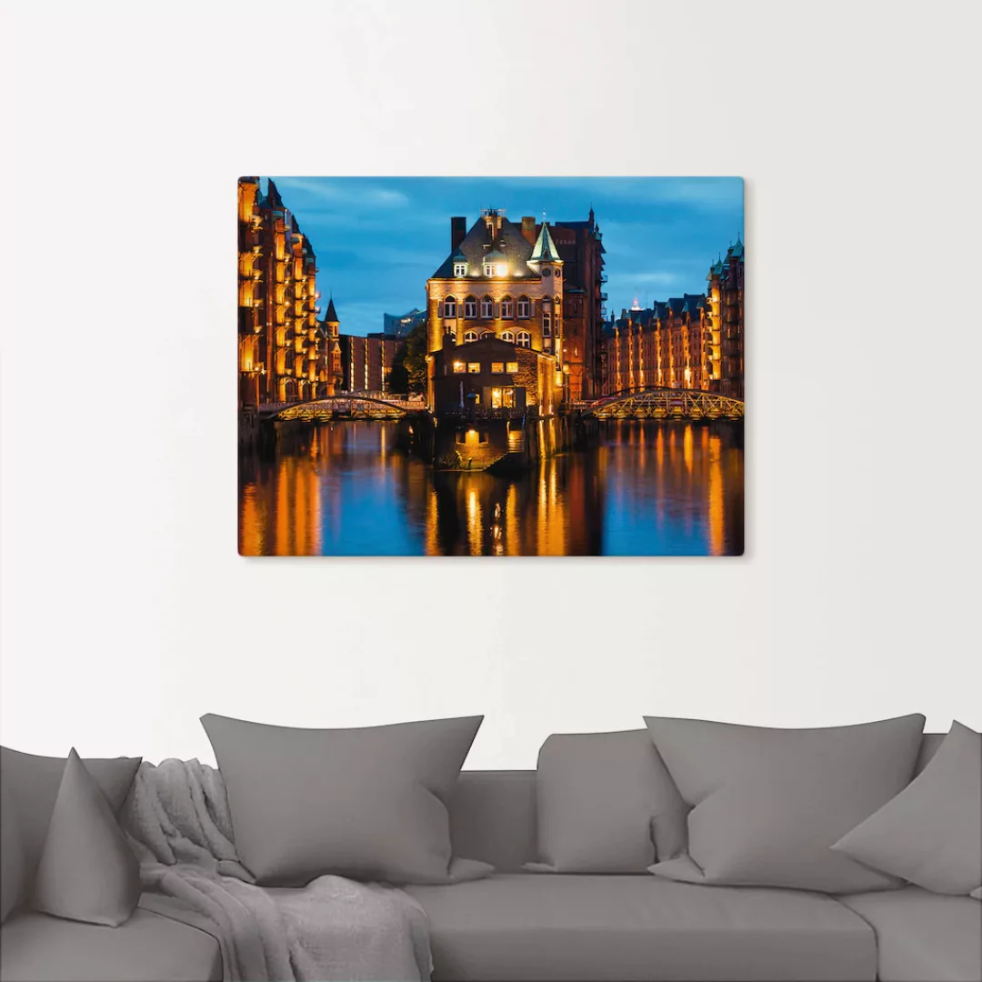 Artland Wandbild »Teil der alten Speicherstadt in Hamburg«, Deutschland, (1 günstig online kaufen