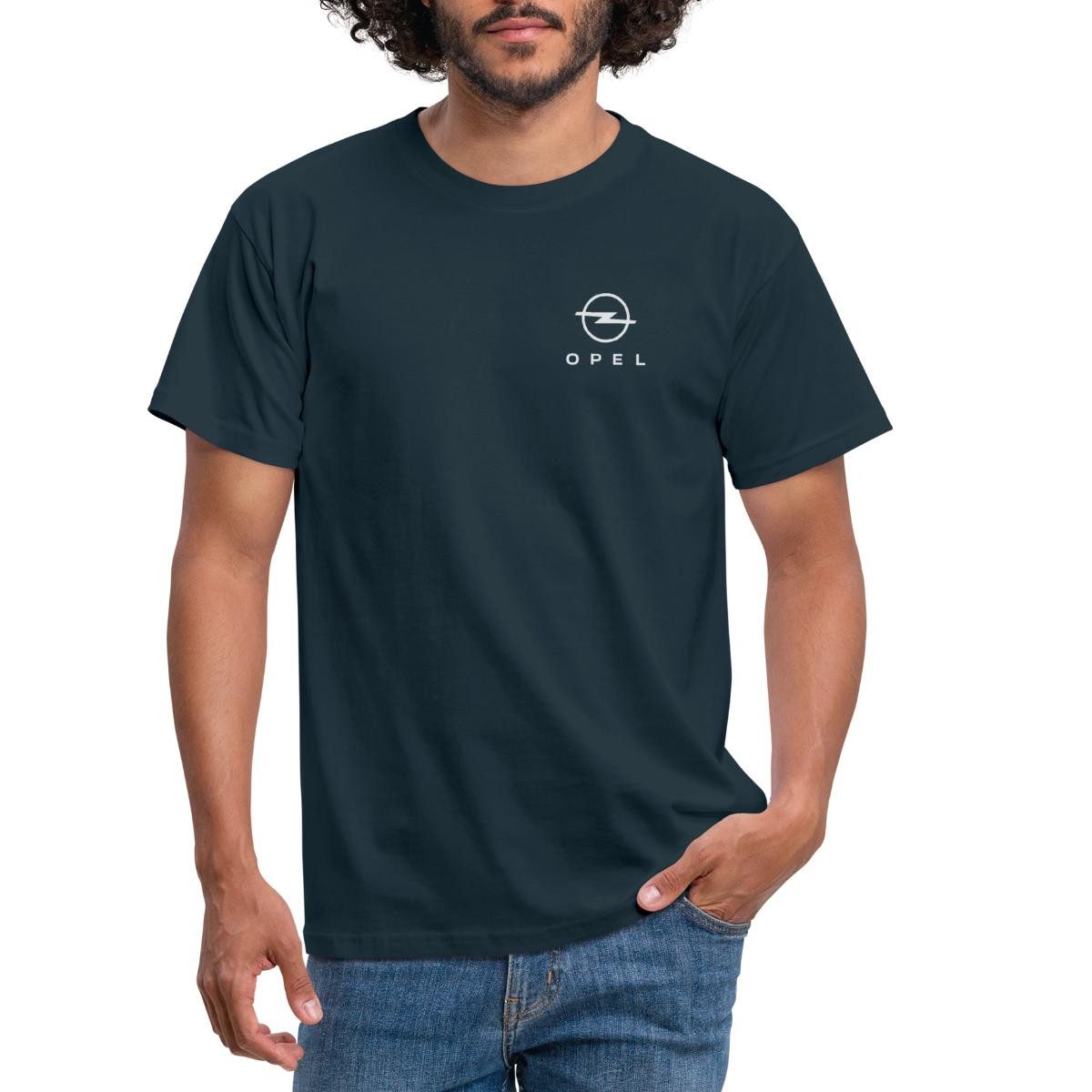Spreadshirt T-Shirt Opel Logo Weißer Schriftzug günstig online kaufen