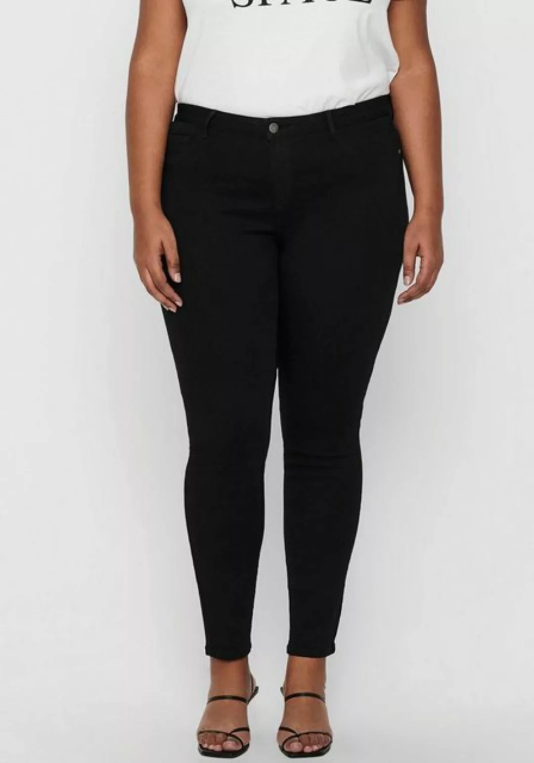 Carmakoma by Only Damen Jeans CARTHUNDER PUSH UP REG SKINNY JEANS - Skinny günstig online kaufen