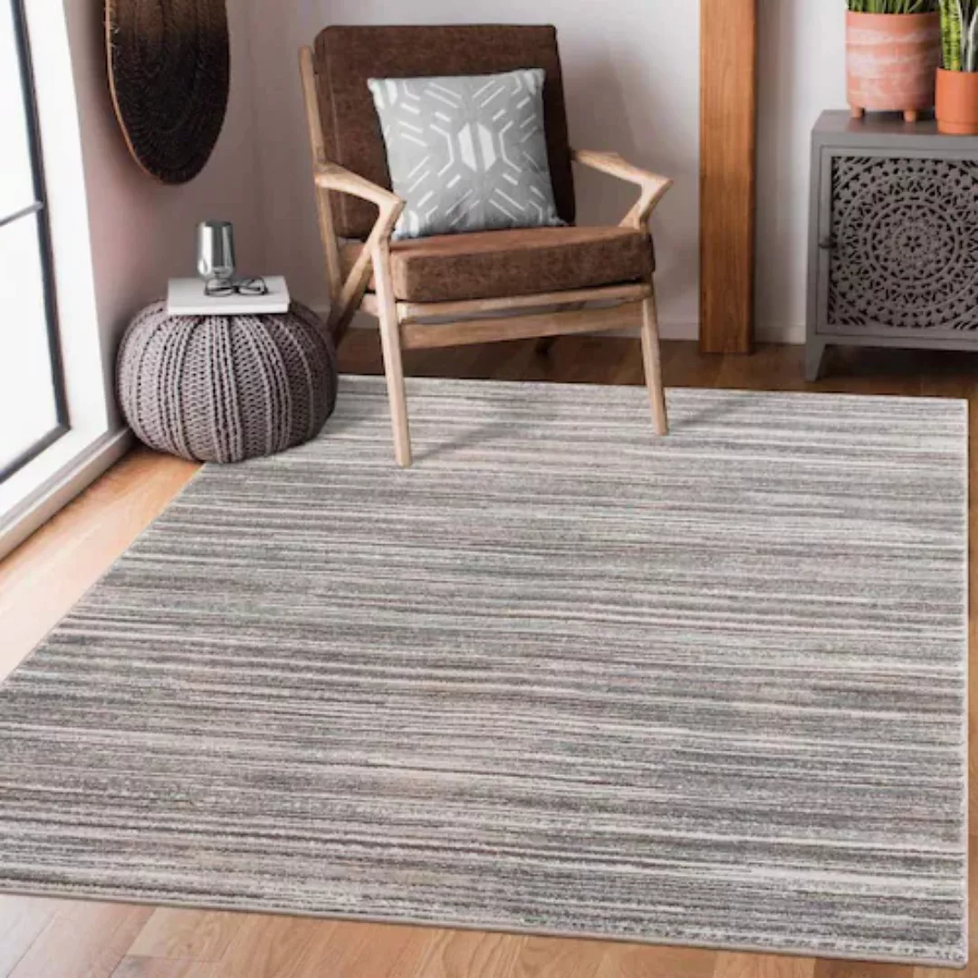 Carpet City Teppich »Moda«, rechteckig, Kurzflor, Streifen-Muster, Weicher günstig online kaufen