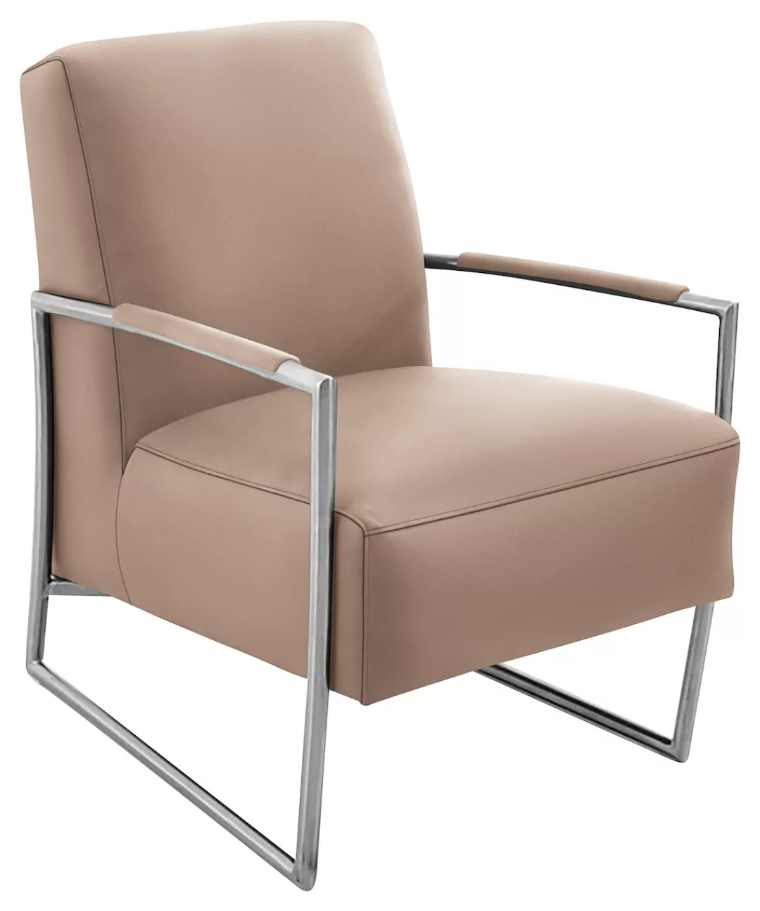 K+W Komfort & Wohnen Cocktailsessel, mit bezogenen Armlehnen, Gestell in Me günstig online kaufen