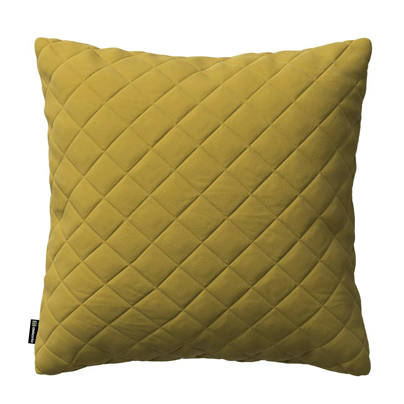 Kissenhülle Kinga gesteppt 43x43cm, olivegrün, 43 x 43 cm, Velvet (704-27) günstig online kaufen