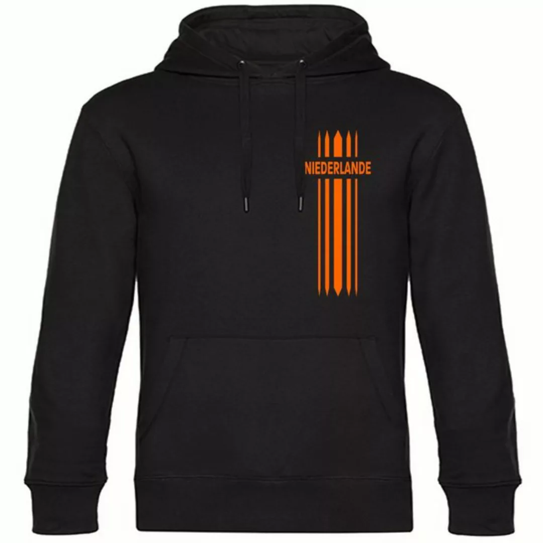 multifanshop Kapuzensweatshirt Niederlande - Streifen - Pullover günstig online kaufen