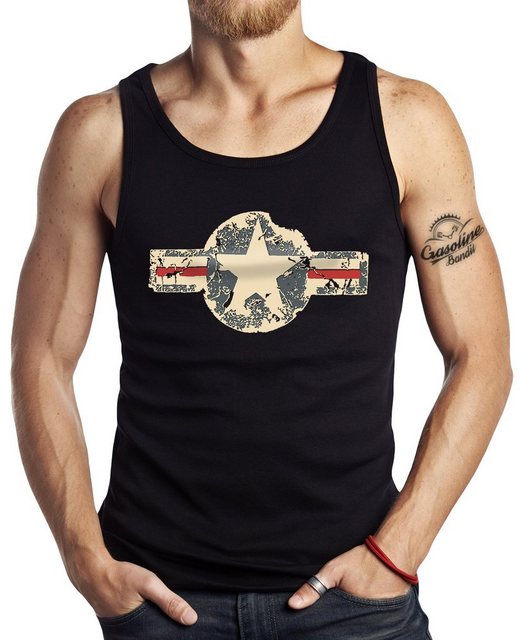 GASOLINE BANDIT® Tanktop Muskel-Shirt für Military US Army Fans: USAF Vinta günstig online kaufen