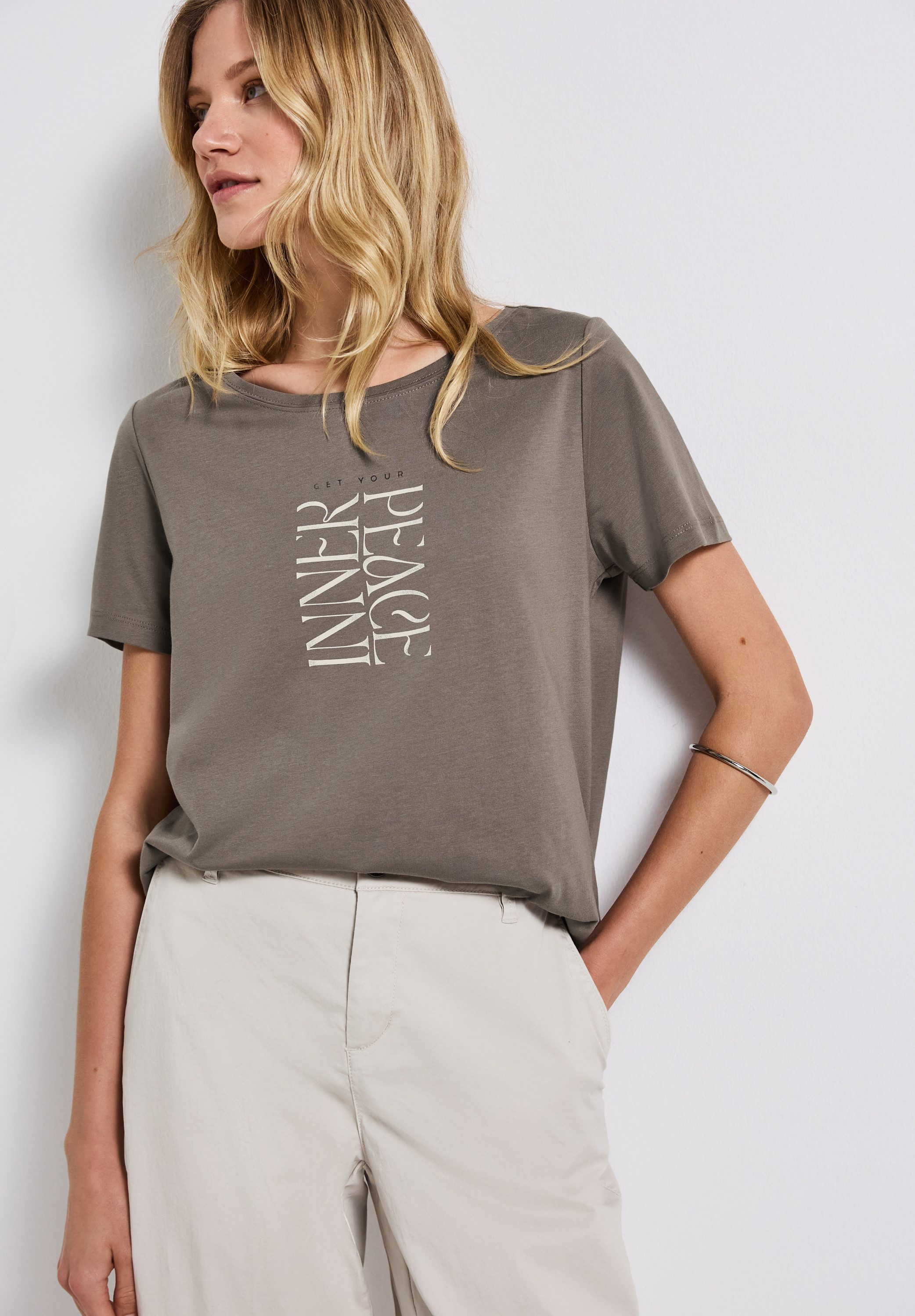 STREET ONE T-Shirt, im soften Baumwoll-Mix günstig online kaufen