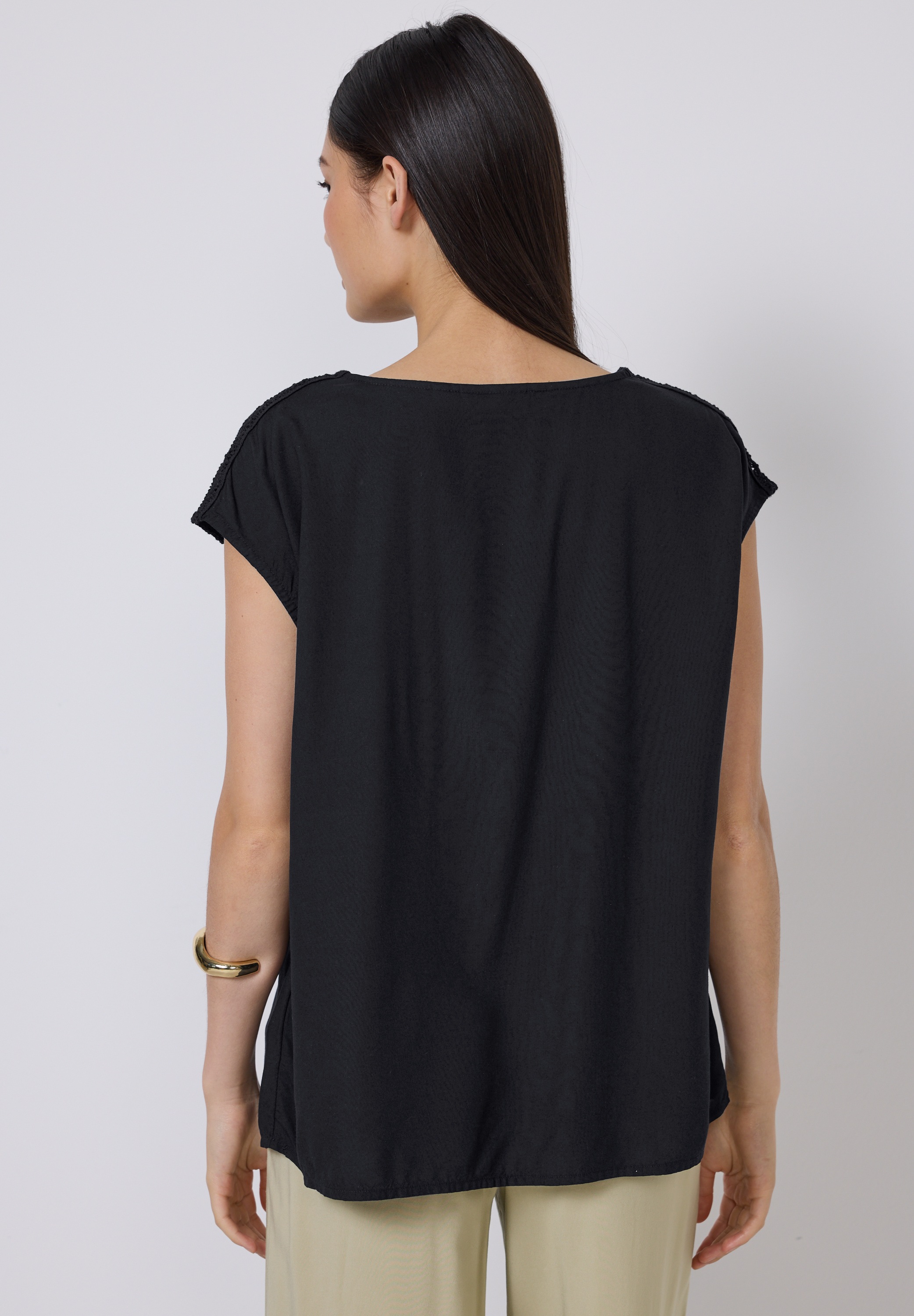STREET ONE STUDIO Shirtbluse, mit V-Ausschnitt günstig online kaufen