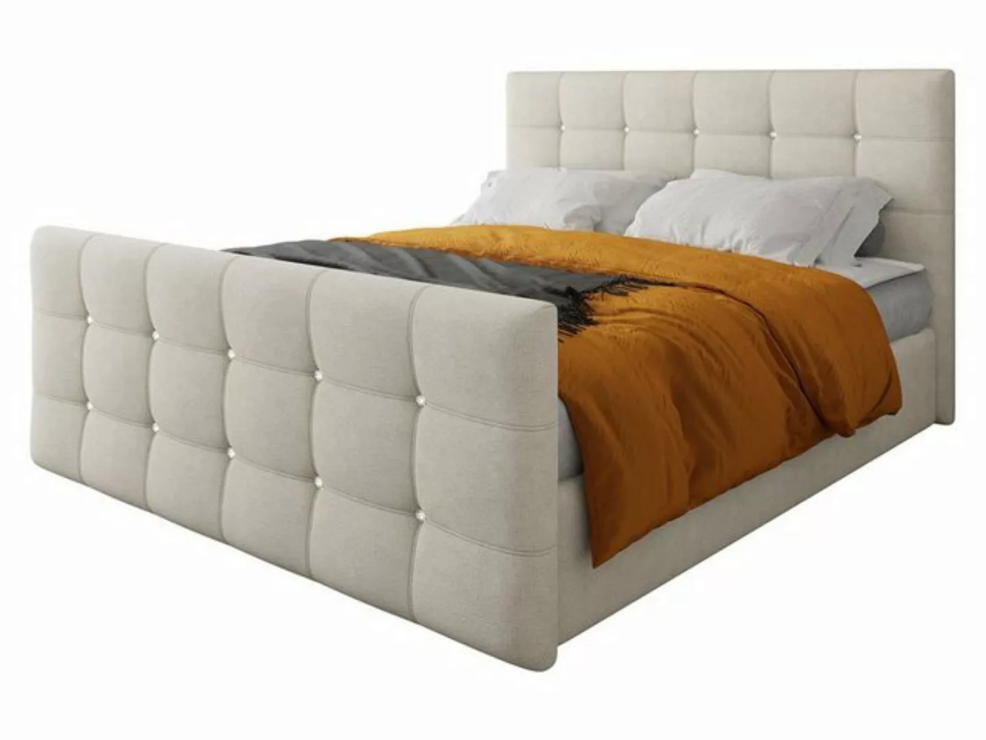 MIRJAN24 Boxspringbett Palus (Matratze und Topper), Continentalbett mit Kop günstig online kaufen