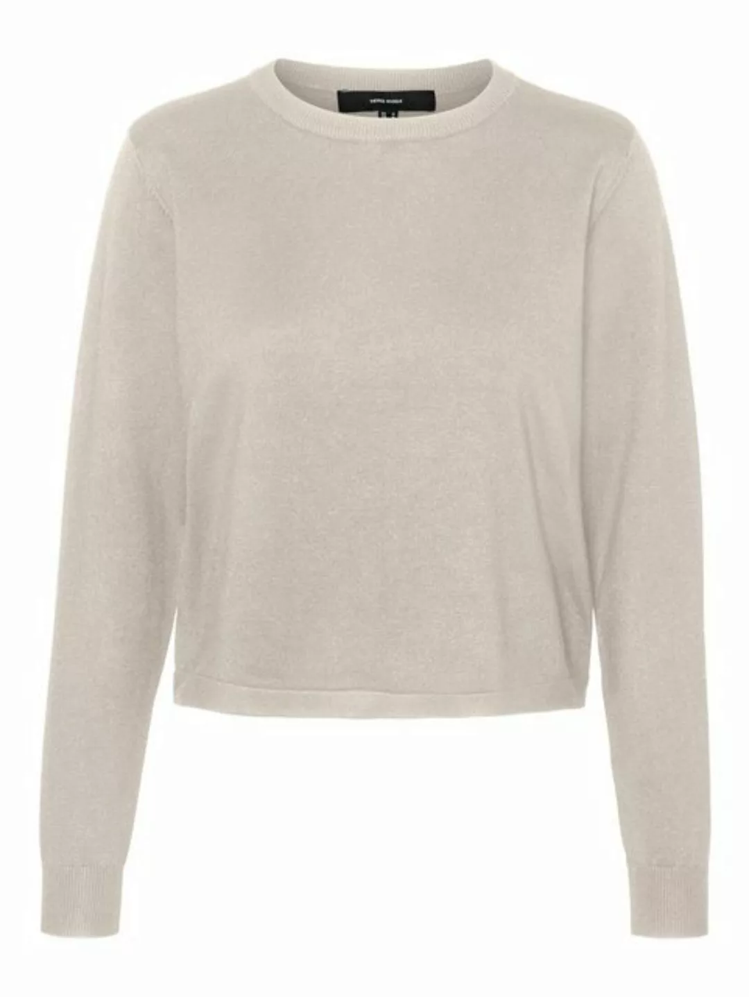 Vero Moda Strickpullover VMSILJE LS O-NECK SHORT PULLOVER GA NOOS günstig online kaufen