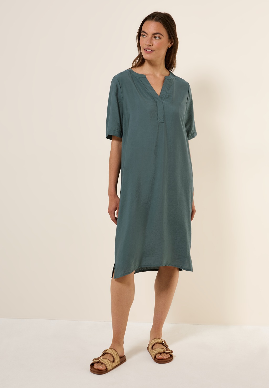 Cecil Shirtkleid, in Unifarbe günstig online kaufen