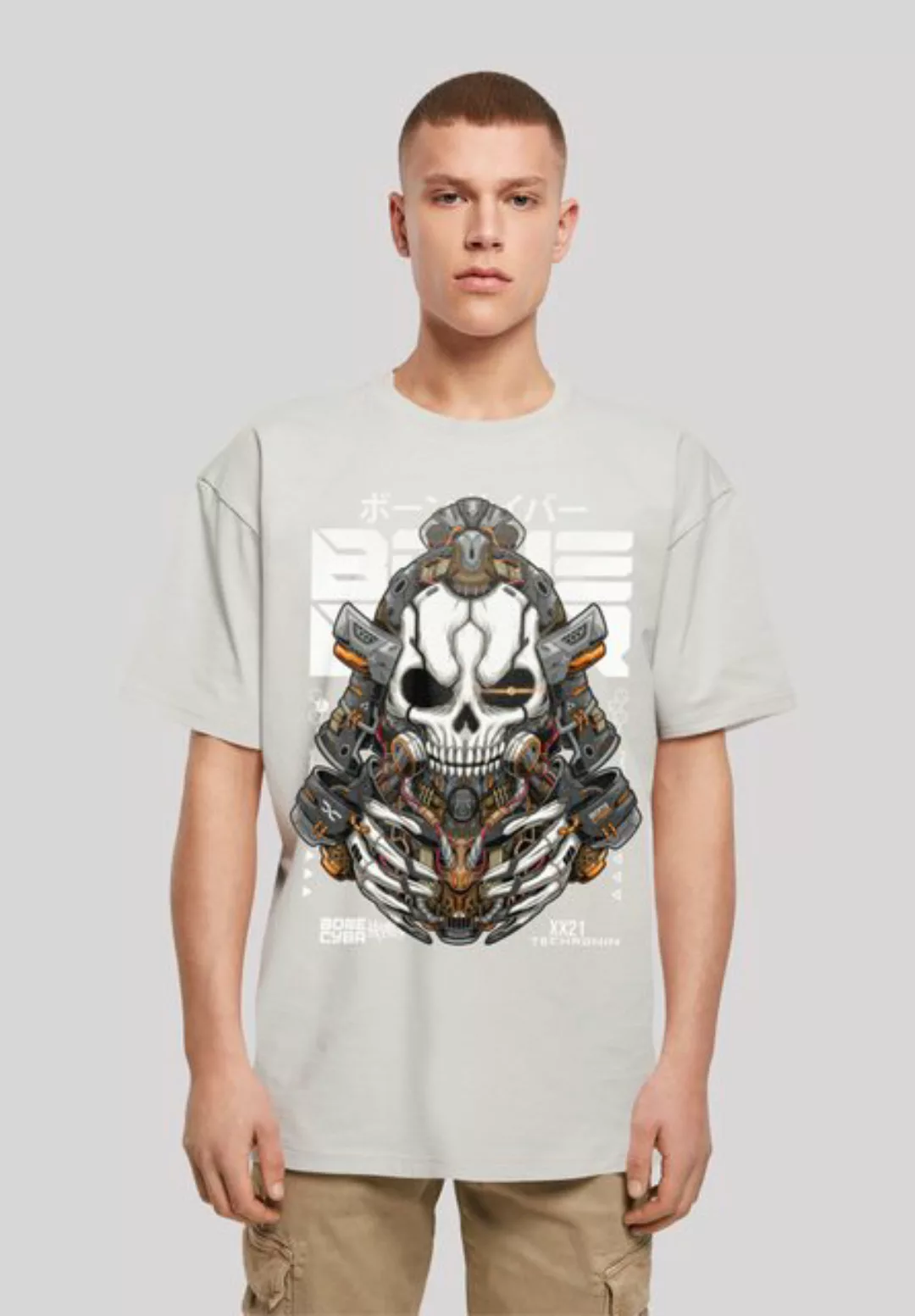 F4NT4STIC T-Shirt "Bone Cyber Techronin CYBERPUNK STYLES", Print günstig online kaufen