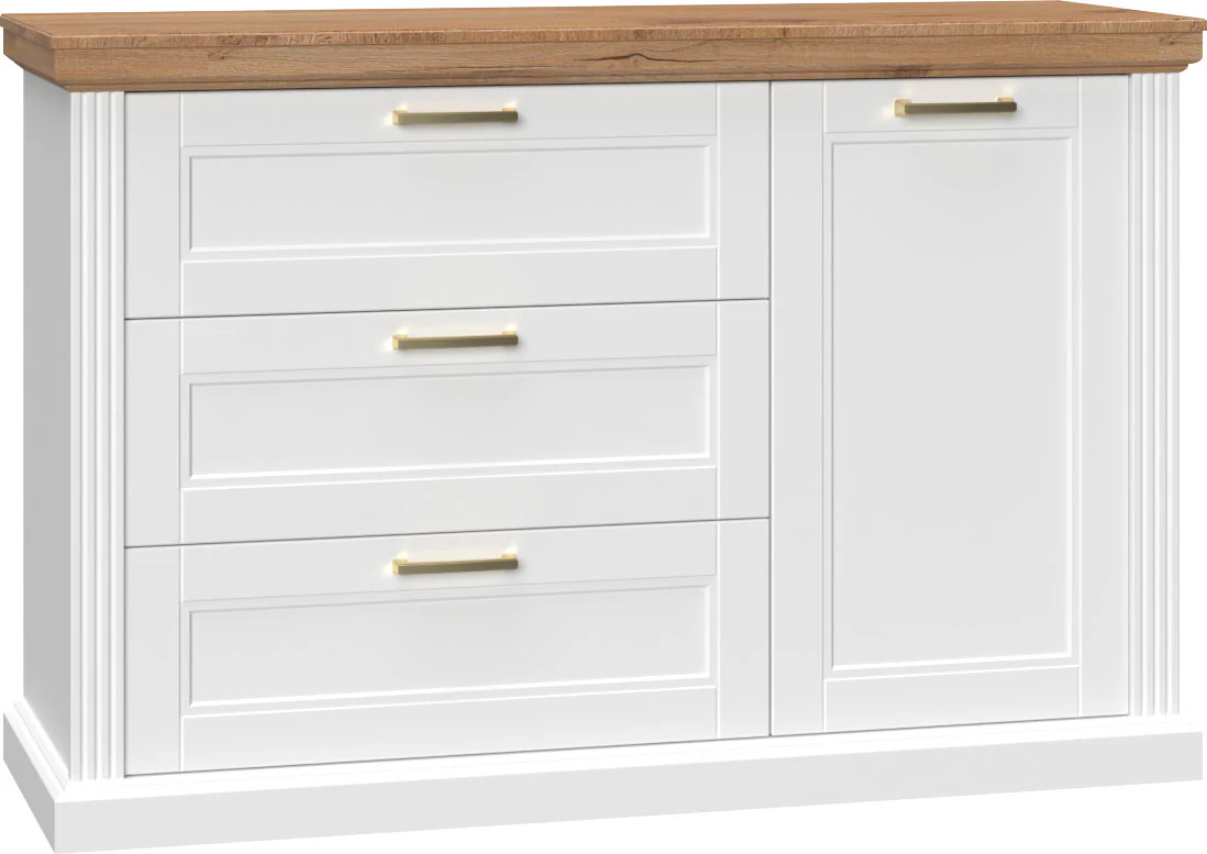 Home affaire Sideboard "Tara, Landhaus Kombikommode B/T/H: 138/48/91 cm, FS günstig online kaufen