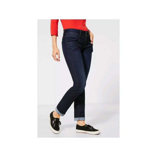 STREET ONE Comfort-fit-Jeans, in dunkelblauer Waschung günstig online kaufen