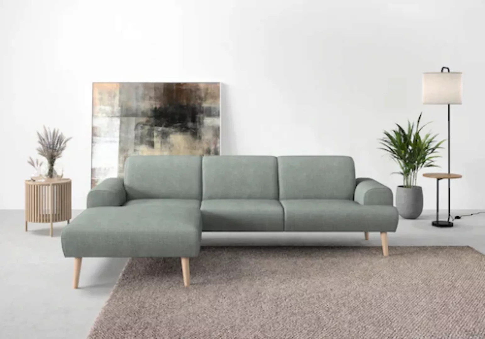 andas Ecksofa »Swift L-Form«, Federkern-Polsterung, B/T/H: 292/83/176 cm günstig online kaufen