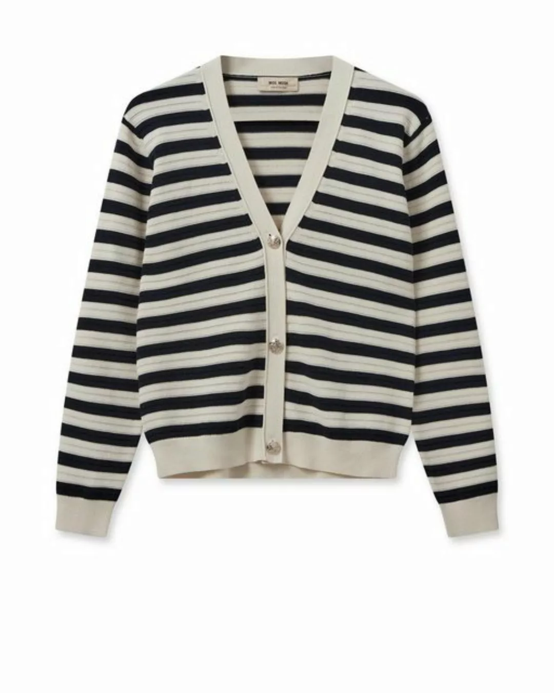 Mos Mosh Strickjacke MMKisana Stripe Knit Cardigan günstig online kaufen