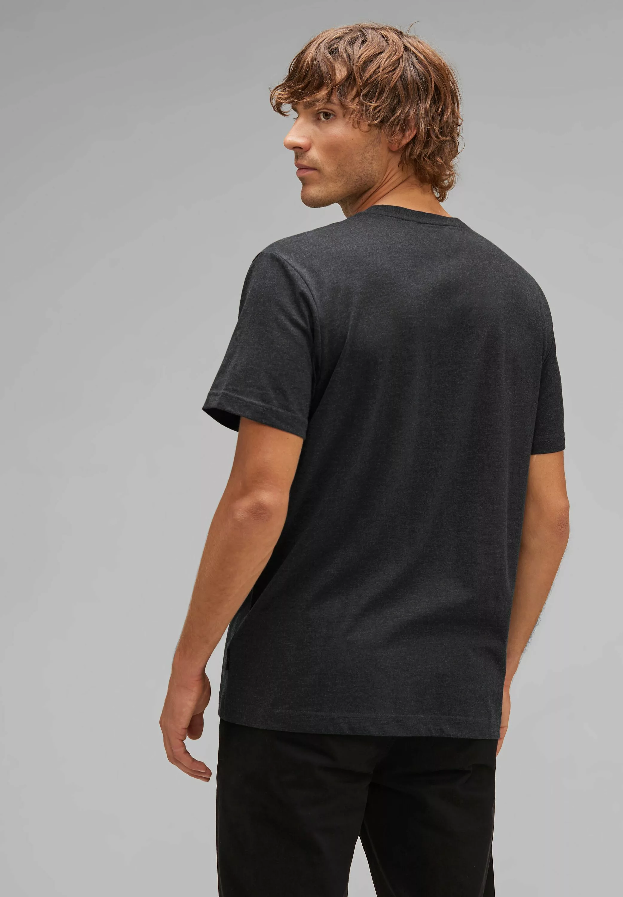 STREET ONE MEN T-Shirt, aus softem Materialmix günstig online kaufen