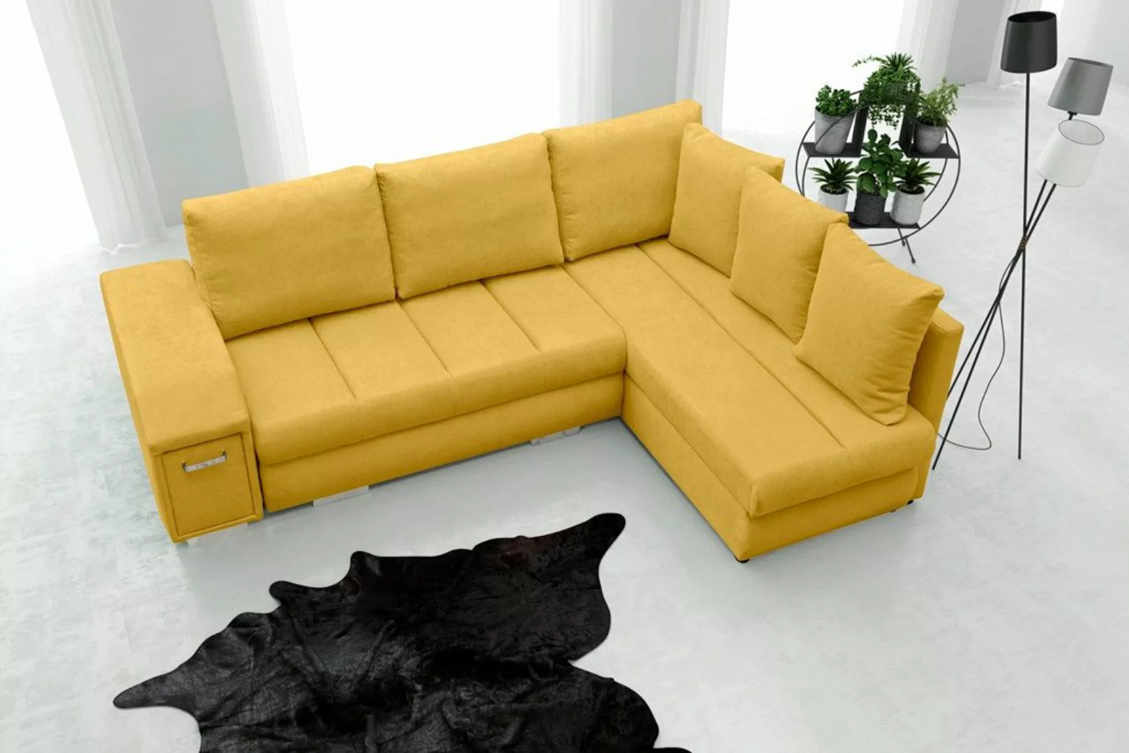 ALTDECOR Ecksofa ARNA, Couch mit Schlaffunktion, Wohnzimmer - Wohnlandschaf günstig online kaufen