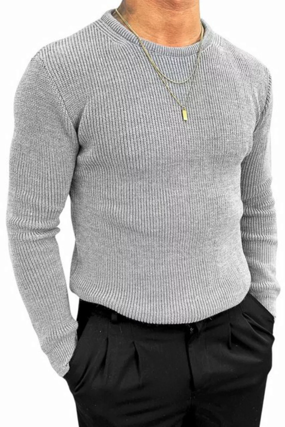 OSSY HOMER Strickpullover Basic Herren Strickpullover - Zeitloser Stil und günstig online kaufen