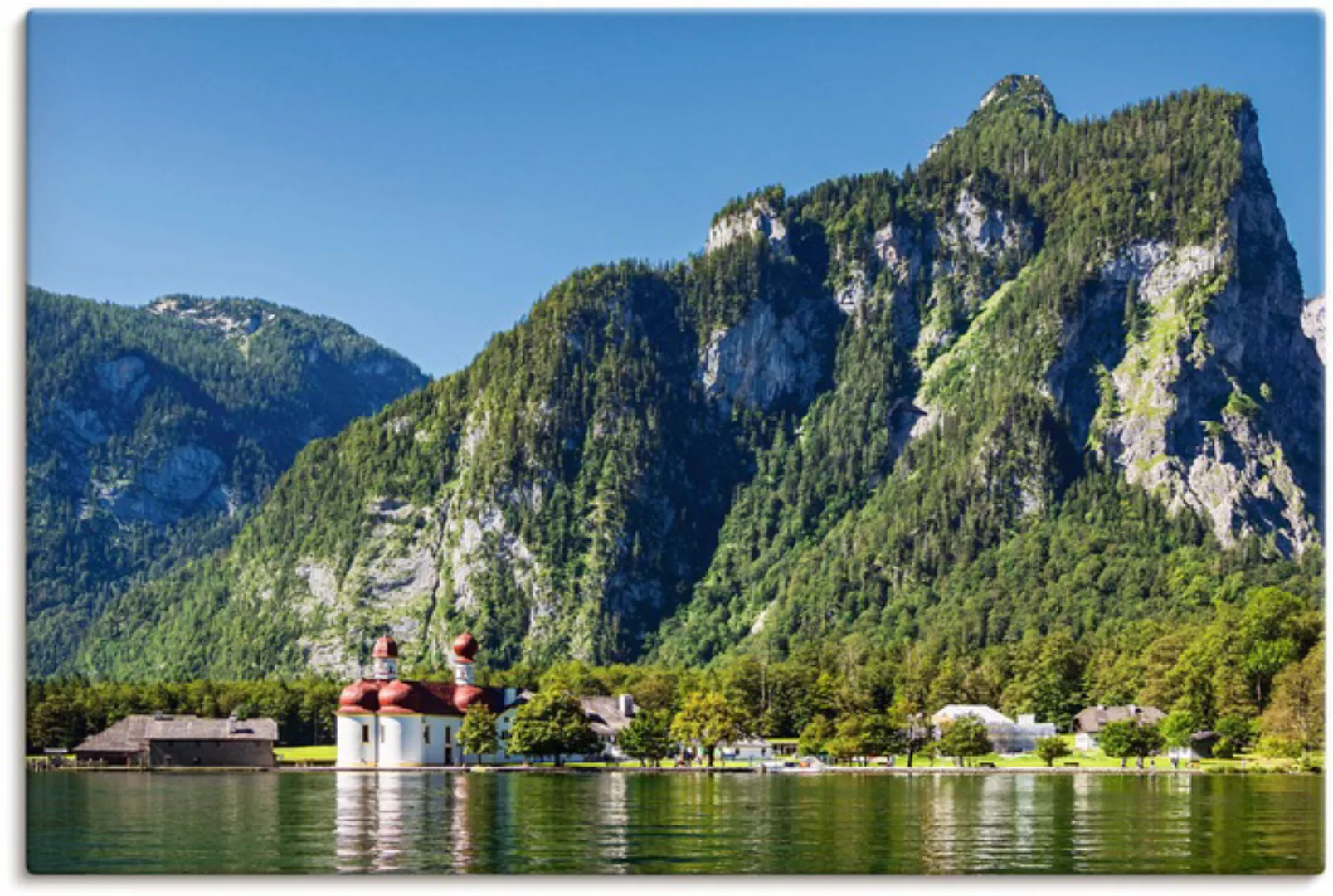 Artland Wandbild "Blick auf den Königssee", Berge & Alpenbilder, (1 St.), a günstig online kaufen