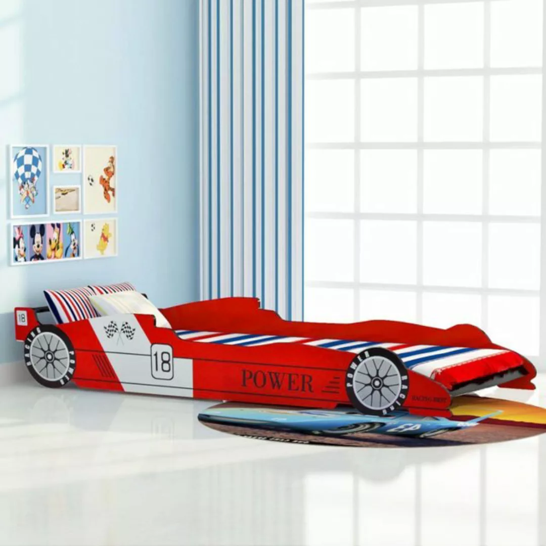 vidaXL Kinderbett Kinderbett mit Lattenrost 3D Design Rennwagen Motivbett 9 günstig online kaufen