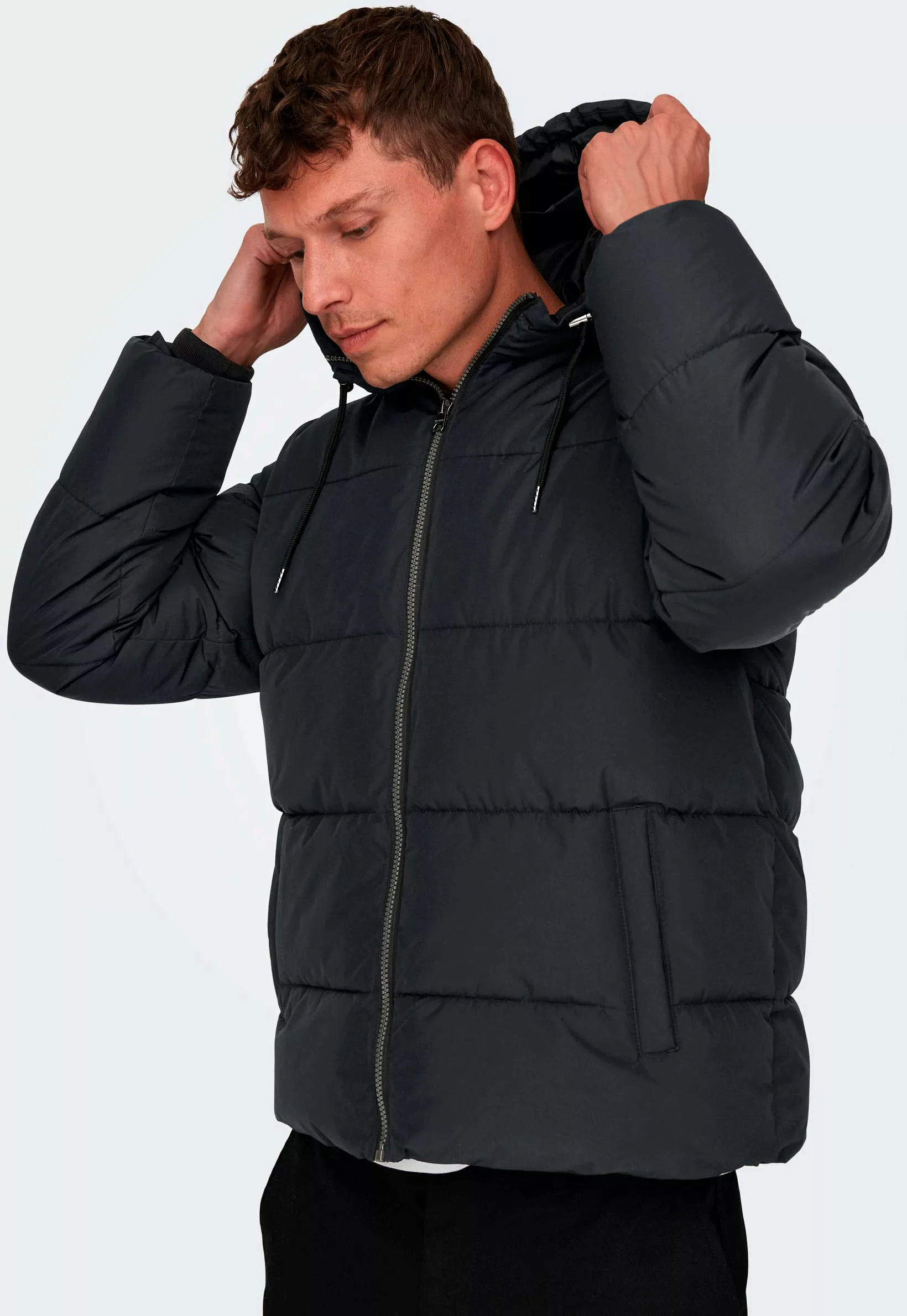 ONLY & SONS Steppjacke ONSMARLON LIFE HOOD PUFFER JACKET OTW VD günstig online kaufen