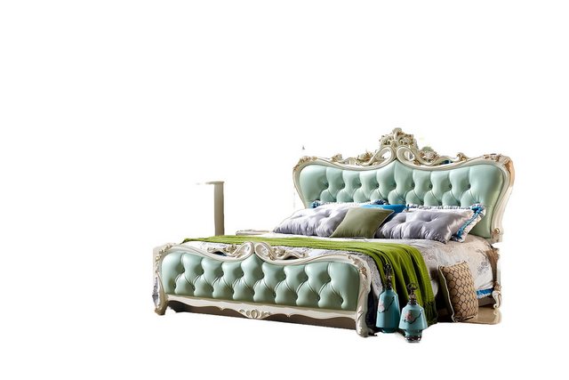 Xlmoebel Bett Chesterfield Betten in Türkis für stilvolle (Bett), Hergestel günstig online kaufen