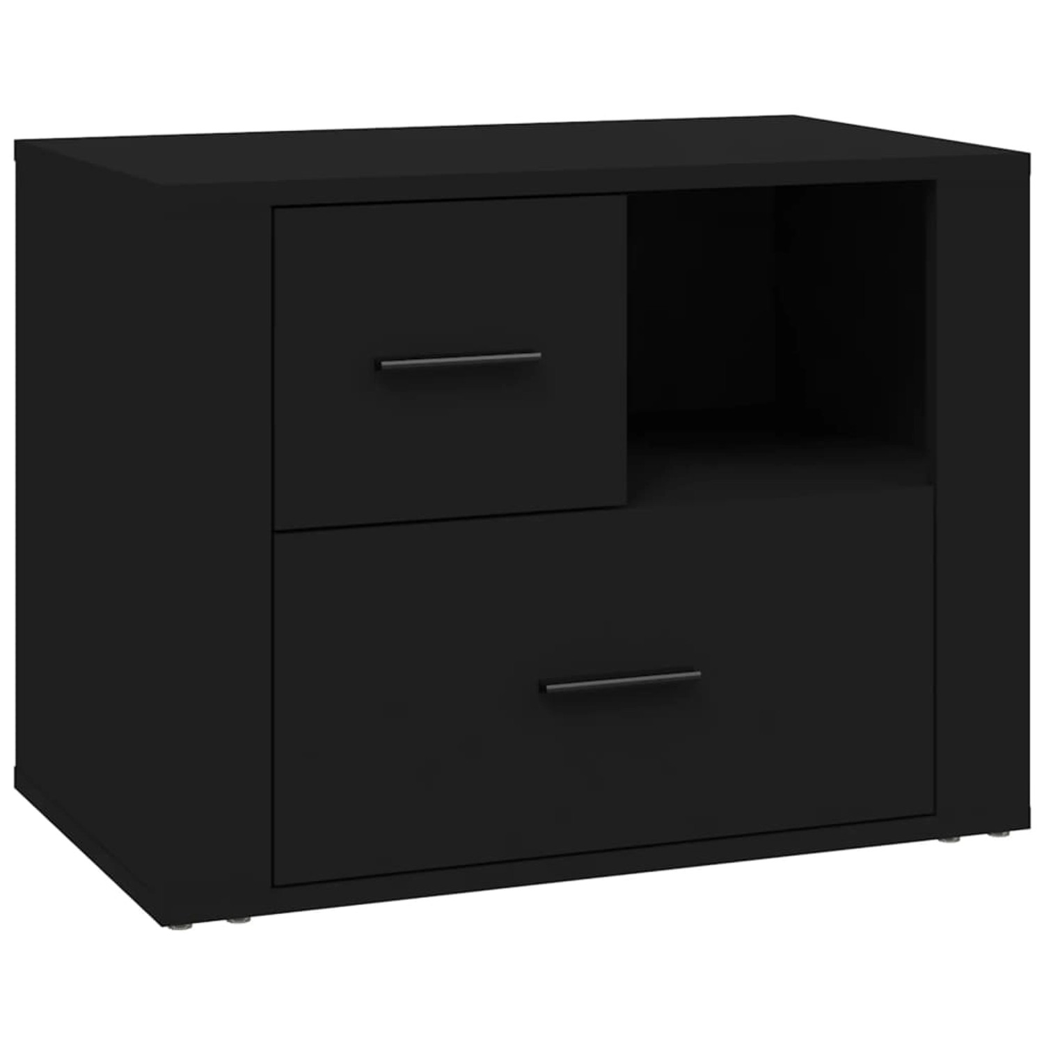 Vidaxl Nachttisch Schwarz 60x36x45 Cm Holzwerkstoff günstig online kaufen