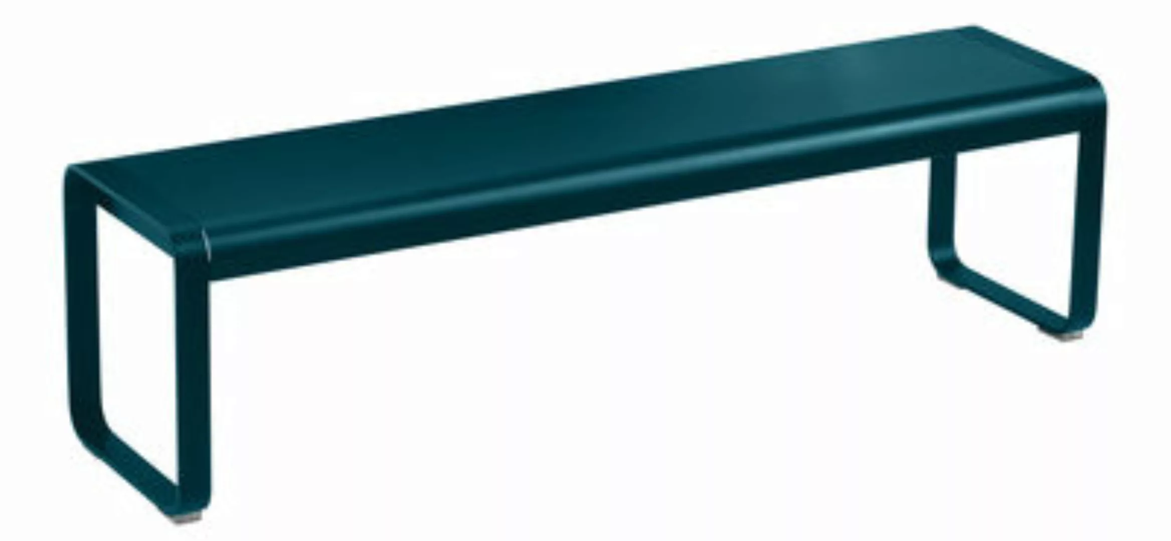 Bank Bellevie metall blau / L 161 cm - 4-Sitzer - Fermob - Blau günstig online kaufen