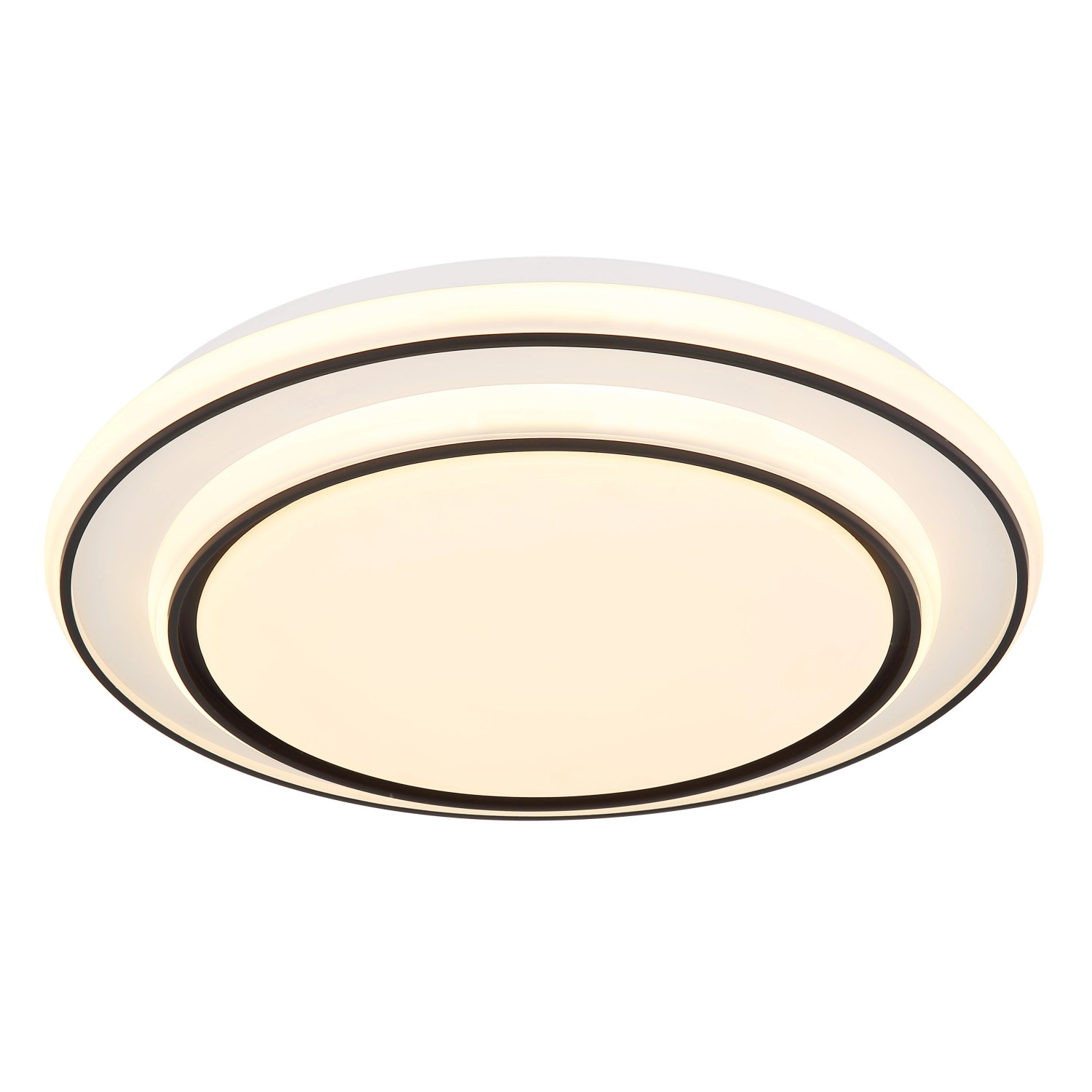 Globo Deckenleuchte Logan Metall Weiß matt LED 390 x 70 mm günstig online kaufen
