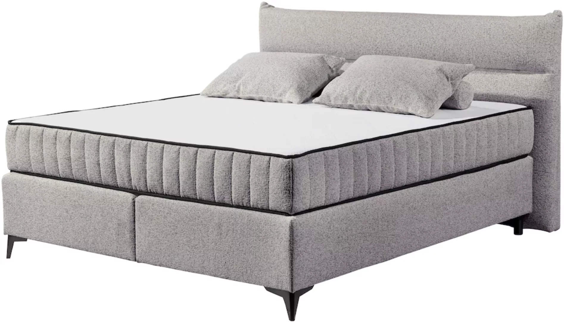 ED EXCITING DESIGN Boxspringbett »Vlieland«, Premium 9-Zonen-Tonnentaschenf günstig online kaufen