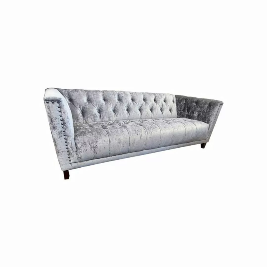 Natur24 Sofa 4-Sitzer Sofa Churchill Grand 4 220x95x75 Regency Grey günstig online kaufen