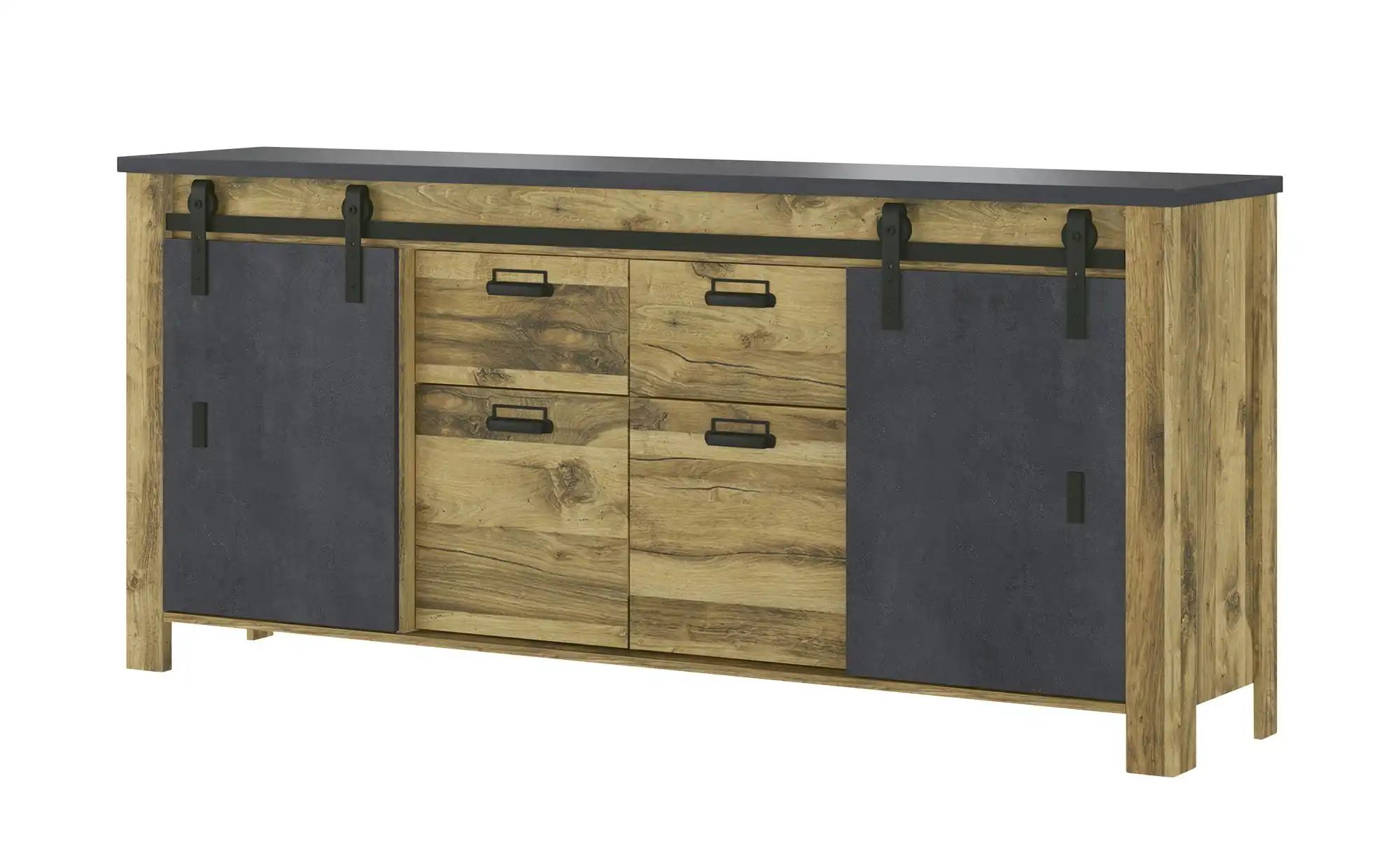 Sideboard  Ledro ¦ holzfarben ¦ Maße (cm): B: 201 H: 91 T: 44.0 Schränke > günstig online kaufen