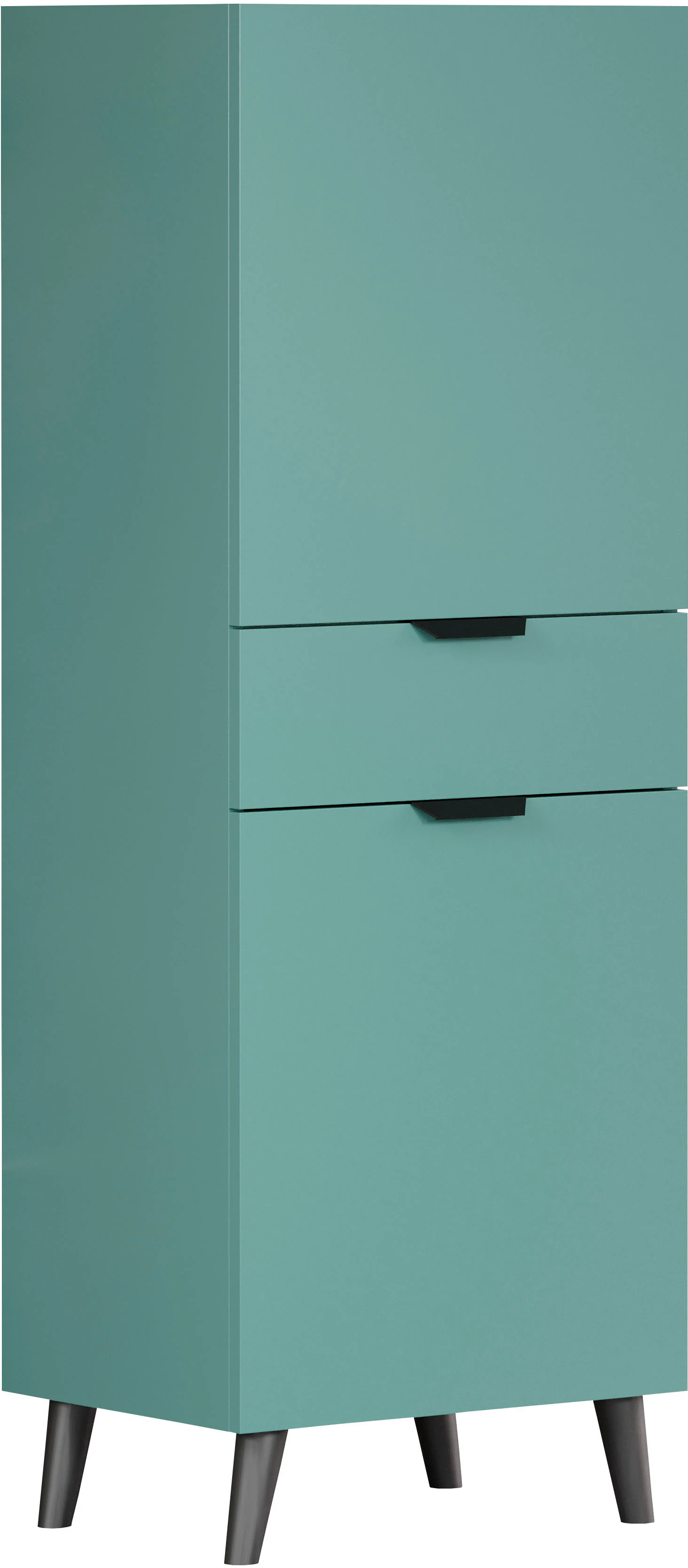 andas Highboard "Mikkeline", (1 St.), matt, B / H: ca. 49 / 140 cm, blau, t günstig online kaufen