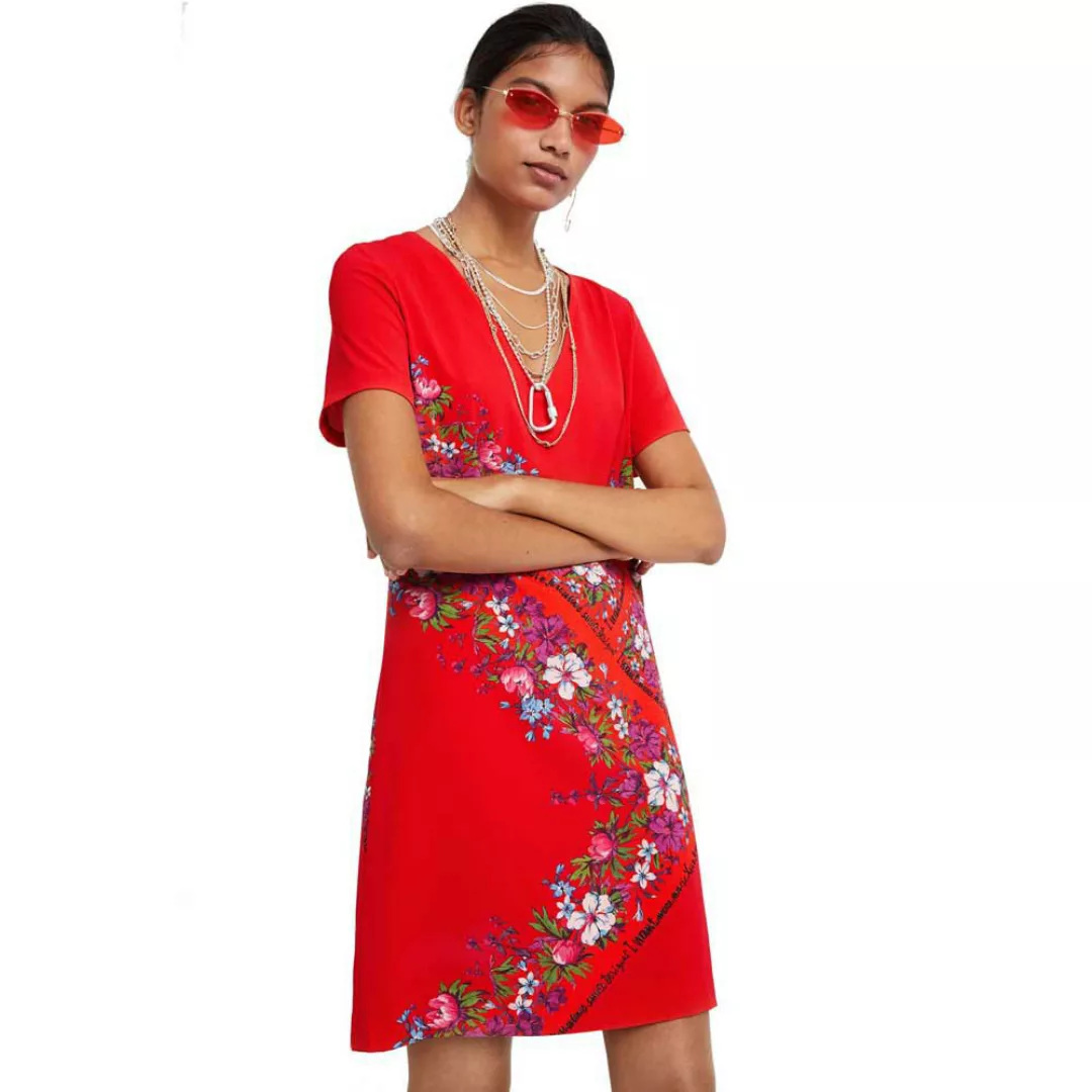 Desigual Damis Kurzes Kleid 40 Red Carnation günstig online kaufen