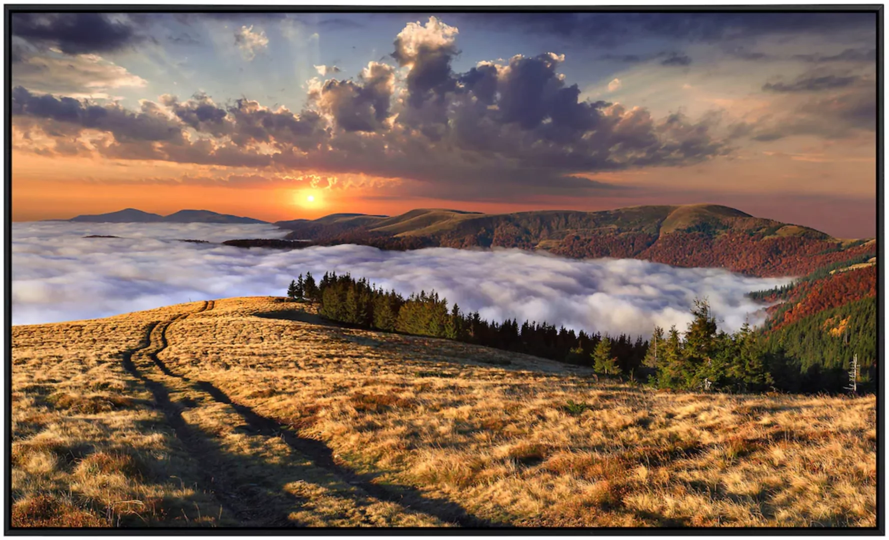 Papermoon Infrarotheizung »Landschaft mit Bergen«, sehr angenehme Strahlung günstig online kaufen