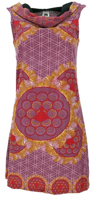 Guru-Shop Midikleid Kapuzen Buddha Mandala Minikleid, Goa.. alternative Bek günstig online kaufen